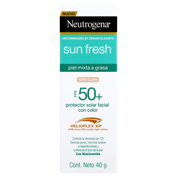 Neutrogena Bloqueador Sun Fresh Fps50+ 40G Tono Light 7 - 7891010253202