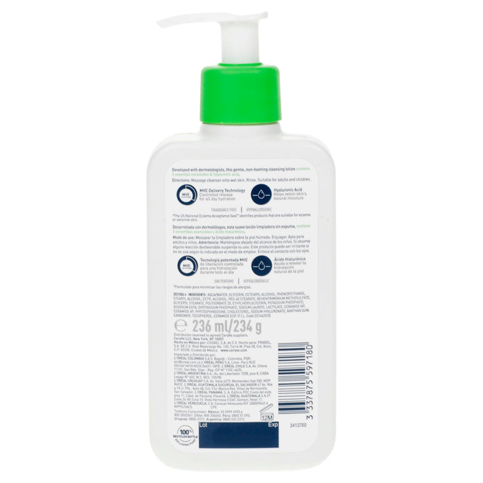 Cerave Jabón Limpiador Hidratante Sin Espuma 236Ml 6 - 3337875597180