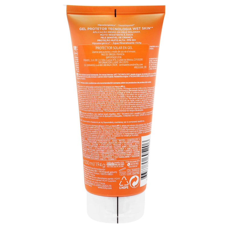 Vichy Capital Soleil Wet Skin Niños Fps50 Gel 200Ml - WeCare Pharma