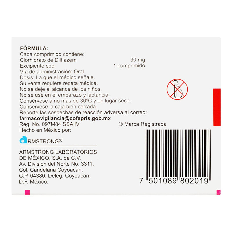 Angiotrofin 30Mg Con 30 Comprimidos (Diltiazem) - WeCare Pharma