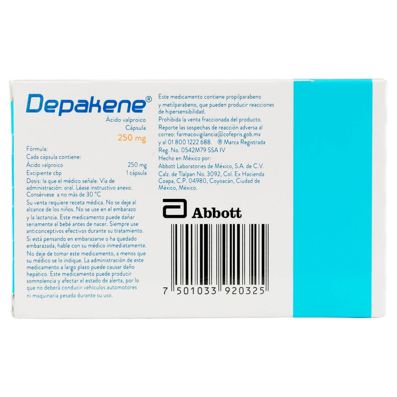 Depakene 250Mg Con 30 Capsulas (Acido Valproico) - WeCare Pharma
