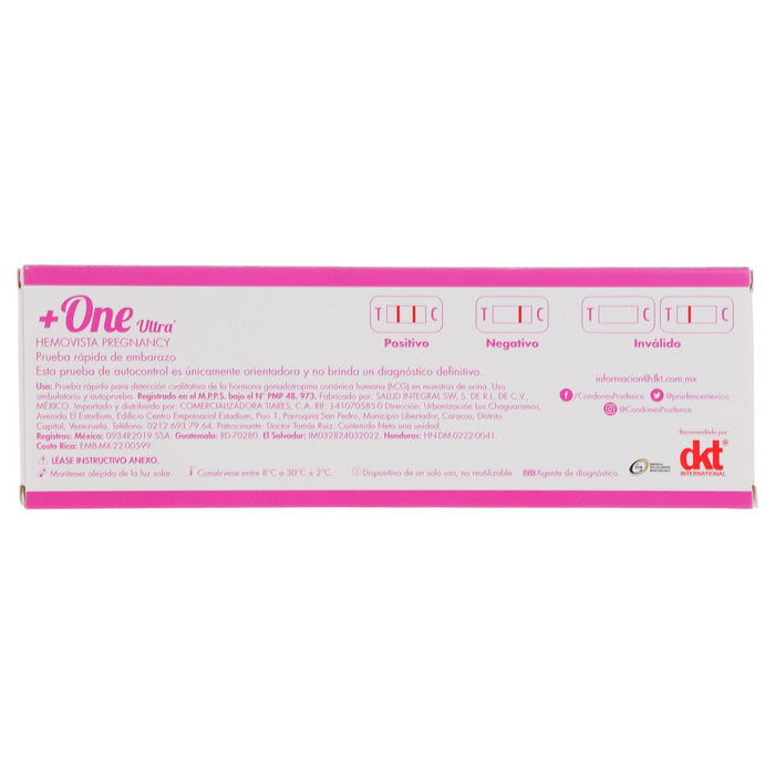 Condón Prudence + One Ultra Prueba De Embarazo - WeCare Pharma