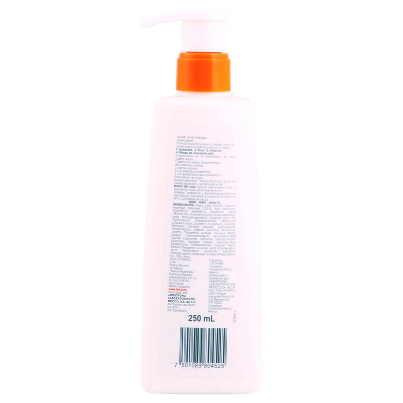 Leti At4 Leche Corporal Piel Atópica 250Ml - WeCare Pharma