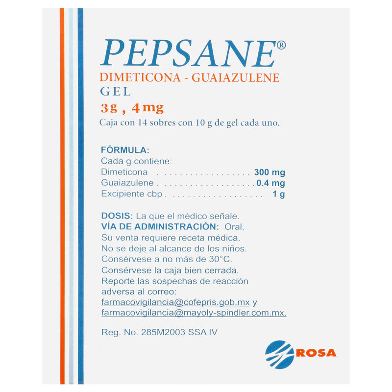 Pepsane Gel Sobres 10G Con 14 (Dimeticona/Guaiazulene) - WeCare Pharma