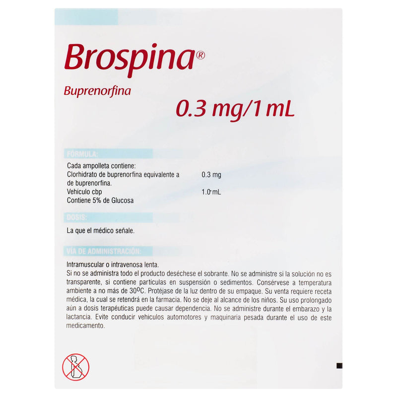 Brospina (Buprenorfina) Ampolletasolletasolletasolletas 0.3Mg/1Ml - WeCare Pharma