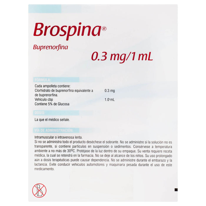 Brospina (Buprenorfina) Ampolletasolletasolletasolletas 0.3Mg/1Ml - WeCare Pharma