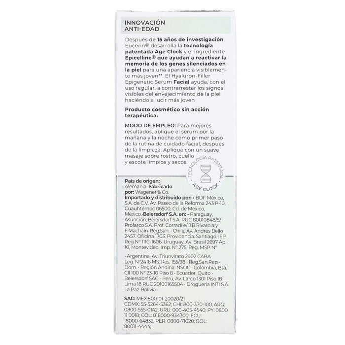 Eucerin Epigenetic Hyaluron Filler Serum 30 Ml - WeCare Pharma