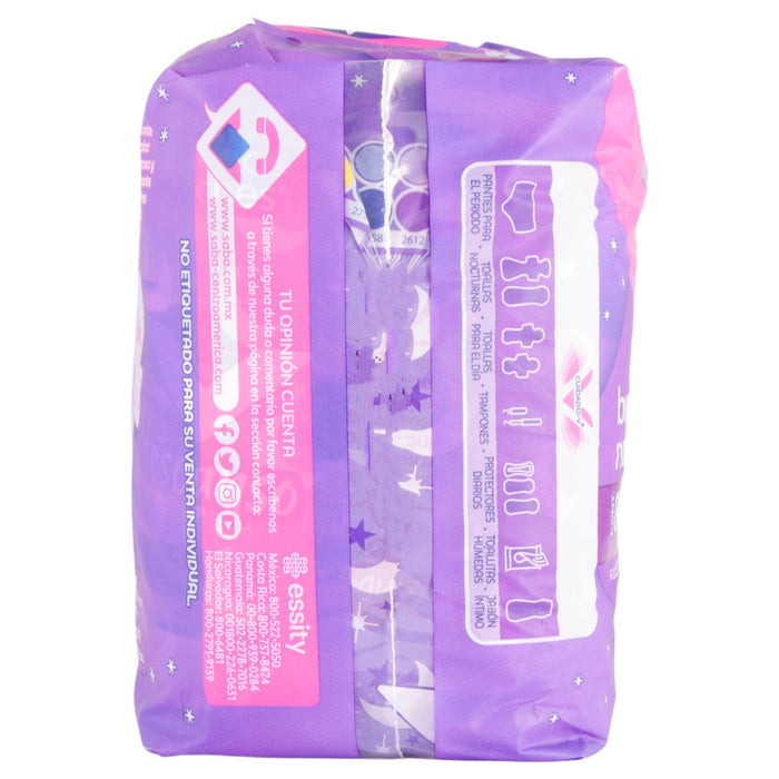 Toallas Saba Buenas Noches Nocturna Con Alas Con 8 - WeCare Pharma