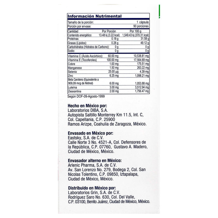 Snelvit 0.87G Con 90 Capsulas (Luteina/Zeaxantina) - WeCare Pharma