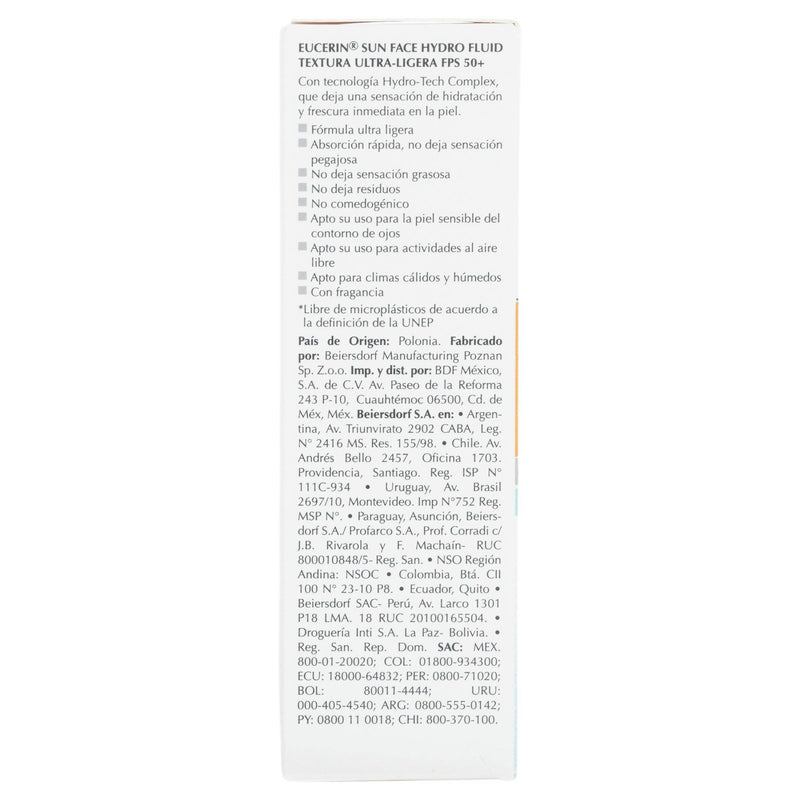Eucerin Protector Solar Hydro Fluido Fps50 50Ml - WeCare Pharma