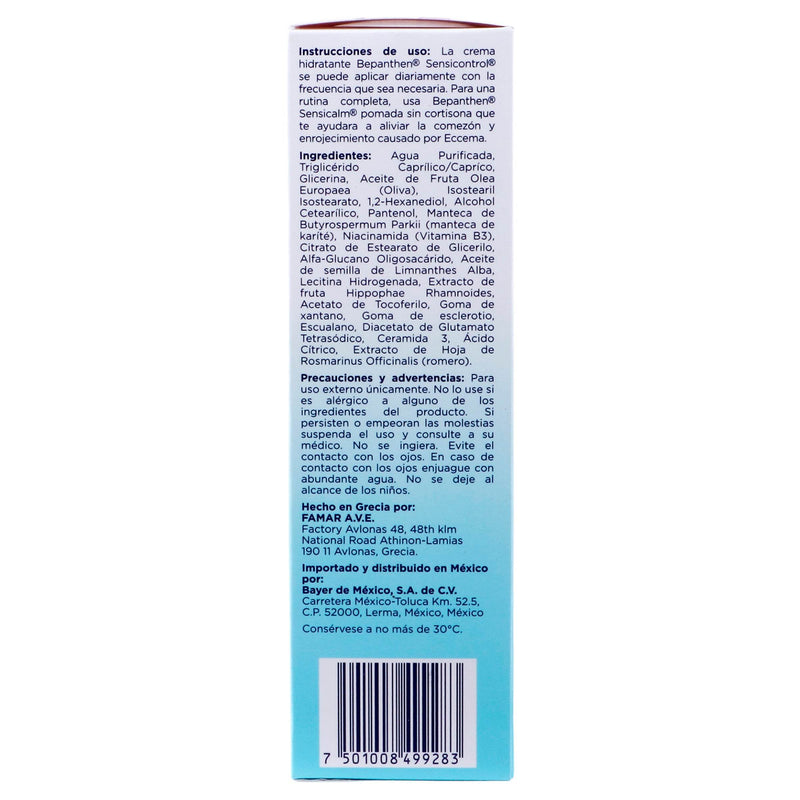Bepanthen Sensicontrol Crema 200Ml (Dexpantenol) - WeCare Pharma
