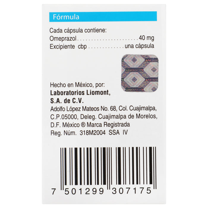 Inhibitron F 40Mg Con 14 Duopack Capsulas (Omeprazol) 8 - 7501299307175