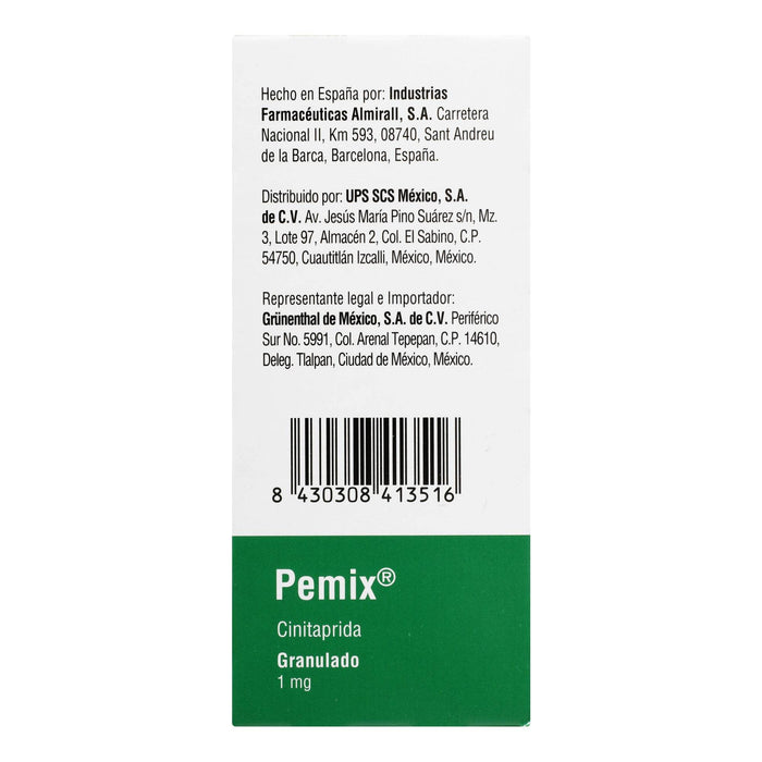 Pemix (Cinitaprida) Sob Granulado 1Mg Con 30 - WeCare Pharma