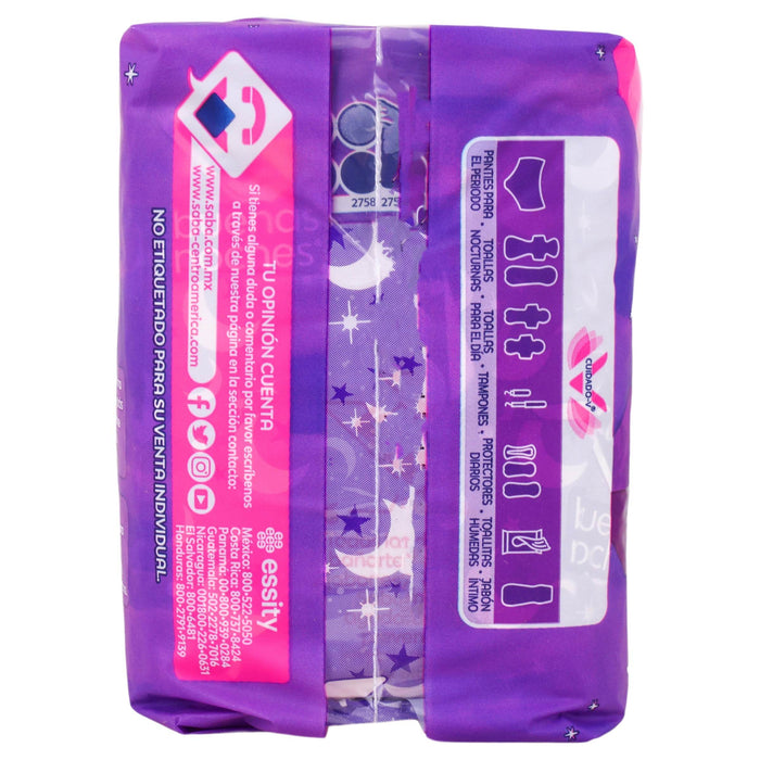 Toallas Saba Buenas Noches Sin Alas Con 10 - WeCare Pharma