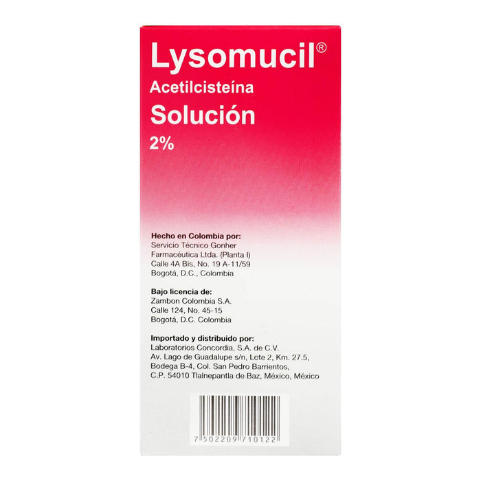 Lysomucil Solución 2% 120Ml (Acetilcisteina) - WeCare Pharma