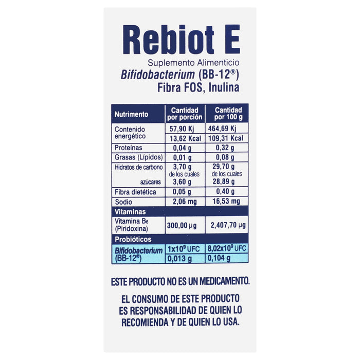 Rebiot E (Suplemento Alimenticio) Frasco Con 10 Ml Con 7 - WeCare Pharma