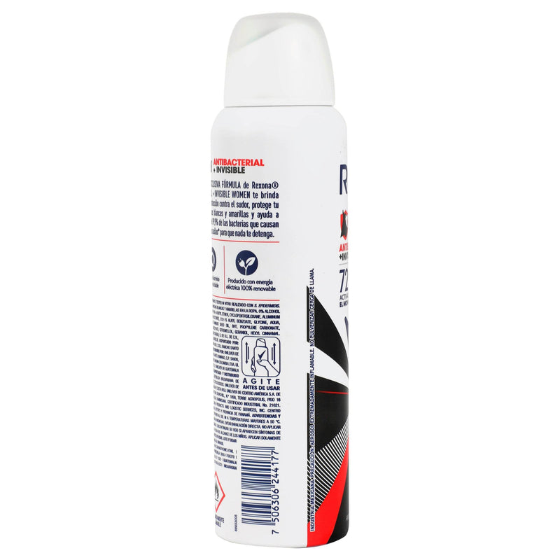 Desodorante Rexona Antibacterial Invisible Aerosol 150Ml - WeCare Pharma