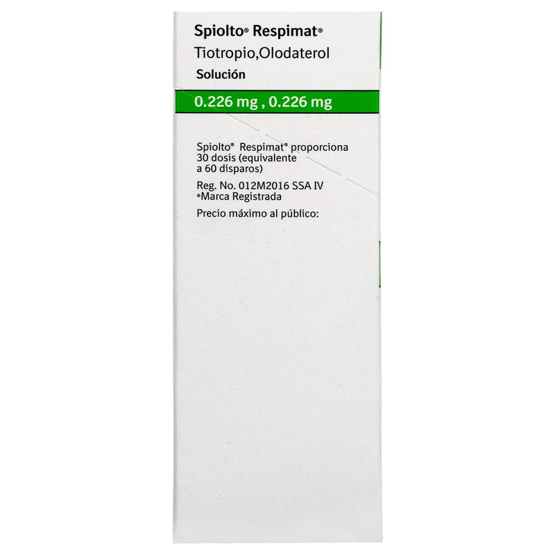 Spiolto Respimat Solución 0.226Mg/0.226Mg 30D (Tiotropio/Olodaterol) - WeCare Pharma