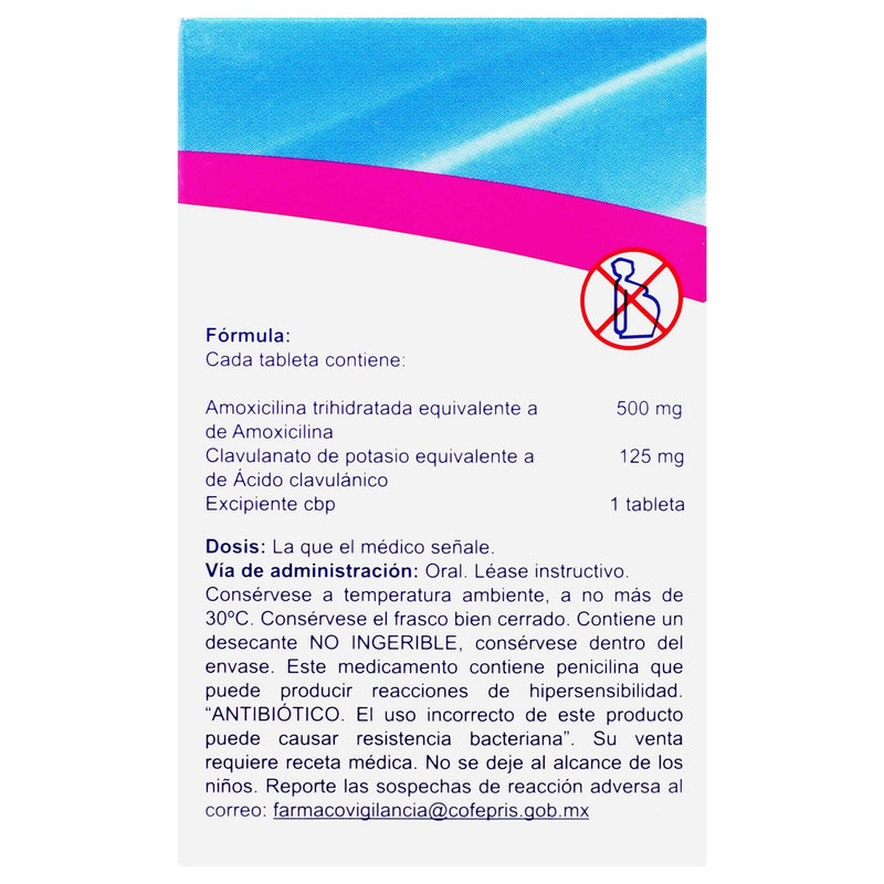 Valclan 500Mg/125Mg Con 10 Tabletas (Amoxicilina/Ac Clavulanico) - WeCare Pharma
