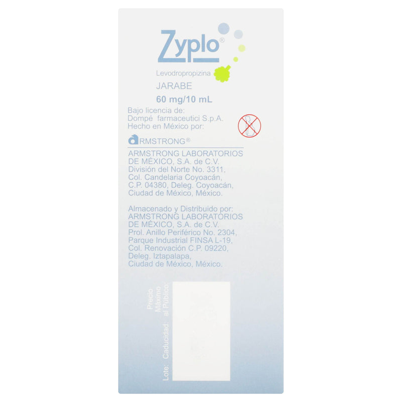 Zyplo Jarabe 60Mg/10Ml 120Ml (Levodropropizina) - WeCare Pharma