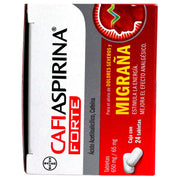 Cafiaspirina Forte 650/65Mg Con 24 Tabletas (Acido Acetilsalicilico/Cafeina) - WeCare Pharma