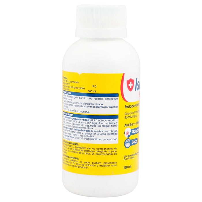 Isodine Bucofaringeo (Yodopovidona) Frasco Con 120Ml - WeCare Pharma