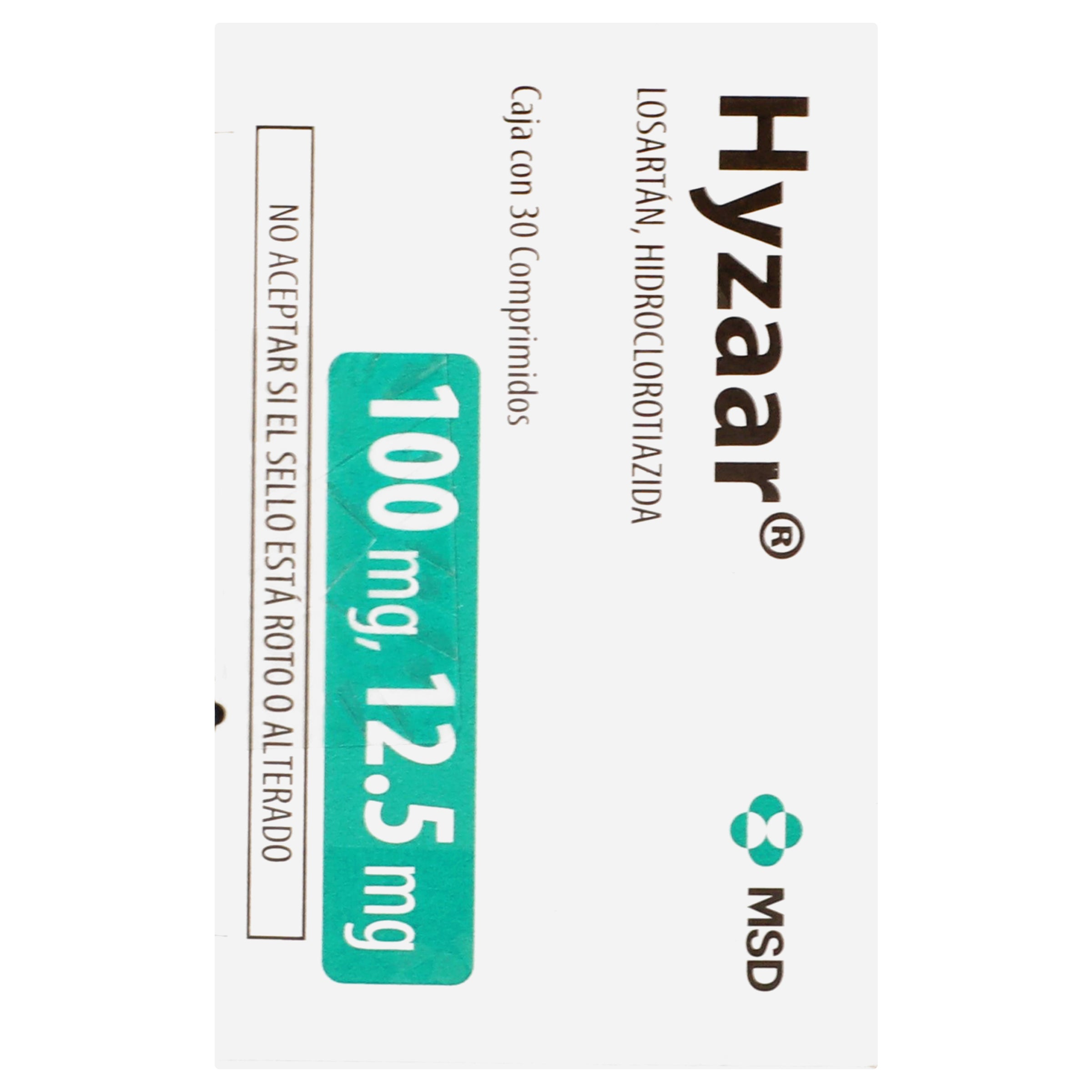 Hyzaar 100Mg/12.5Mg Con 30 Comprimidos (Losartan/Hidroclorotiazida) 7 - 7501326007368