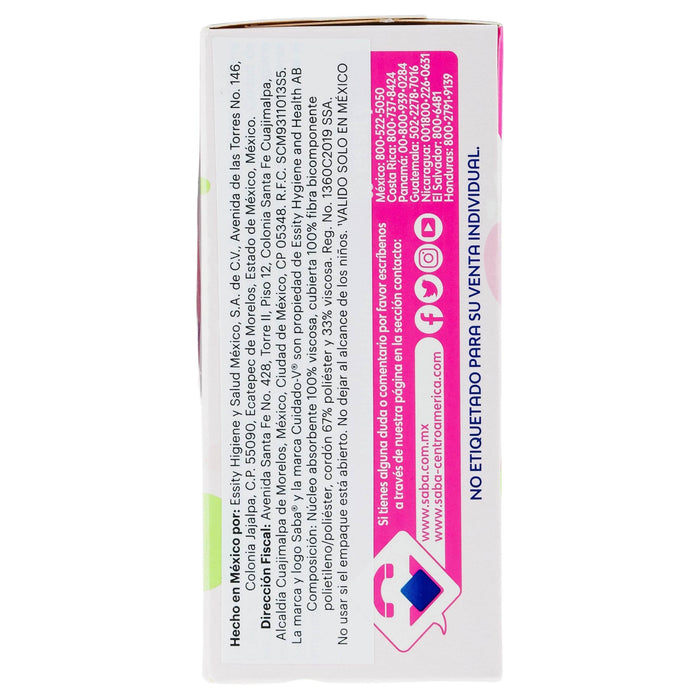 Tampones Saba Super V-Compacto Con 10 - WeCare Pharma