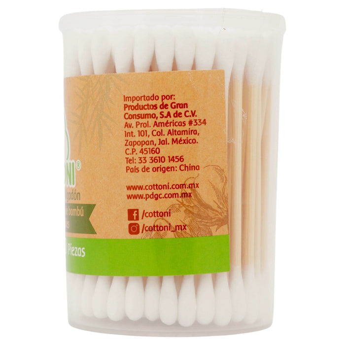 Aplicadores De Algodón Cottoni Con 100 - WeCare Pharma