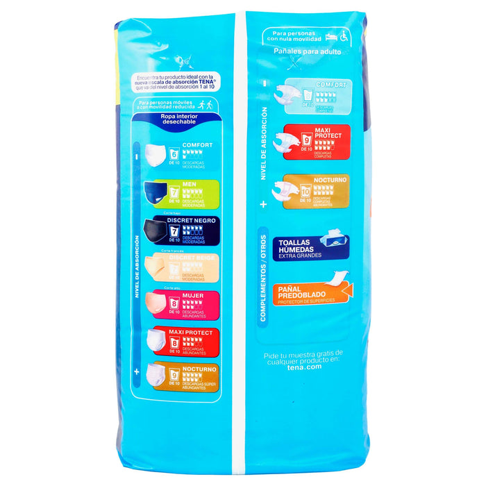 Pañal Tena Predoblado Unitalla Con 10 - WeCare Pharma