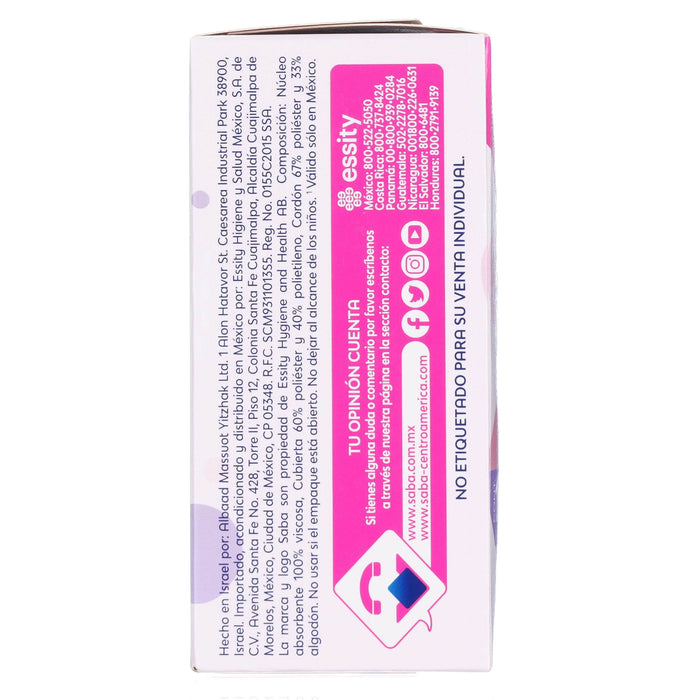Tampones Saba Súper Plus V-Compacto Con 10 - WeCare Pharma