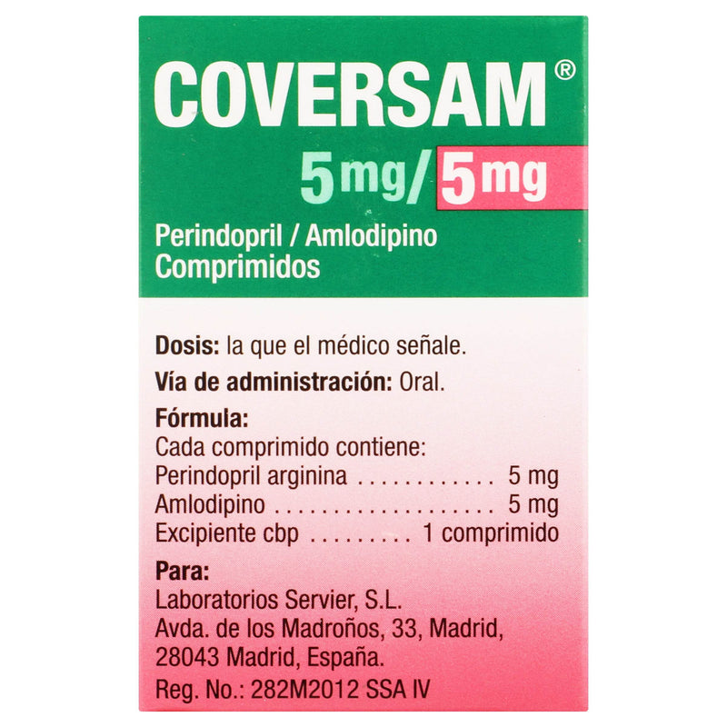 Coversam 5Mg/5Mg Con 30 Comprimidos (Perindopril/Amlodipino) - WeCare Pharma