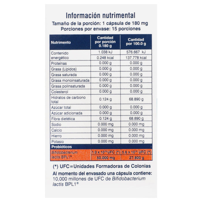 Microbiot Fit 180Mg Con 15 Capsulas (Bifidobaterium Lactis Bpl1) - WeCare Pharma