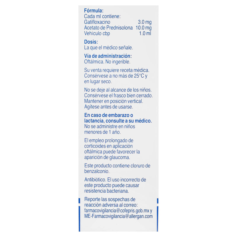 Zypred Gotas 0.3%/1% 6Ml (Gatifloxacino/Prednisolona) - WeCare Pharma