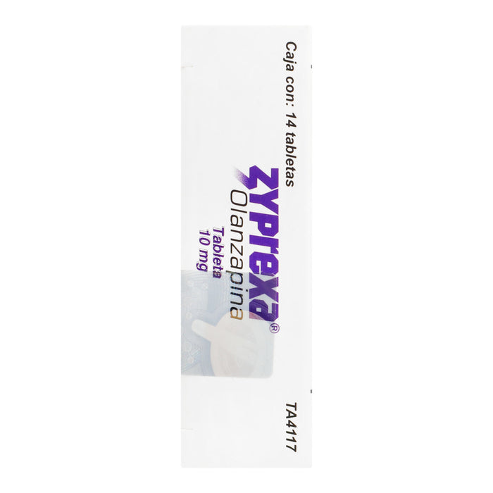 Zyprexa 10Mg Con 14 Tabletas (Olanzapina) 7 - 7501082212075