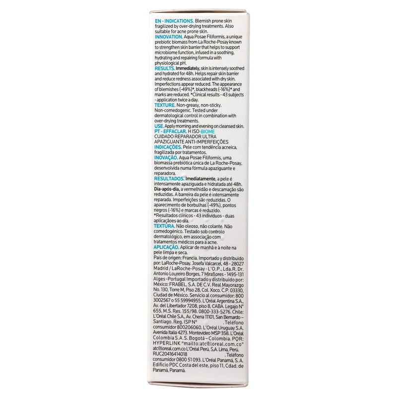 La Roche-P Effaclar H Iso-Biome Calmante Reparador 40Ml - WeCare Pharma