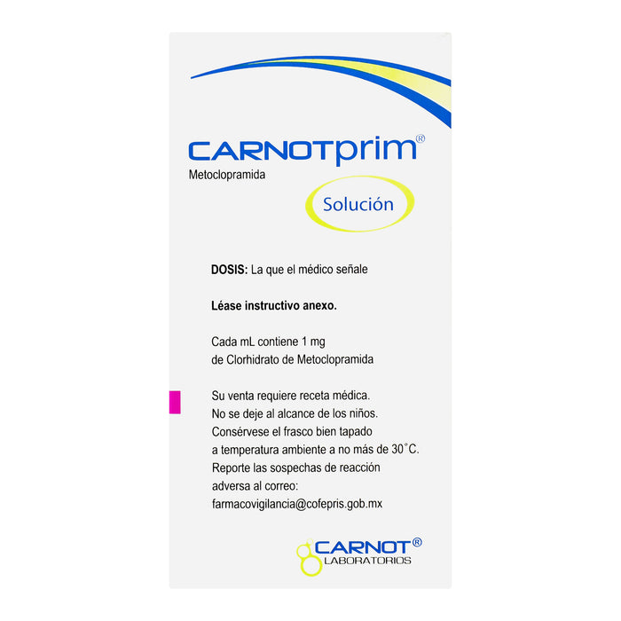 Carnotprim Solución 100Mg/100Ml (Metoclopramida) 6 - 7501124103217