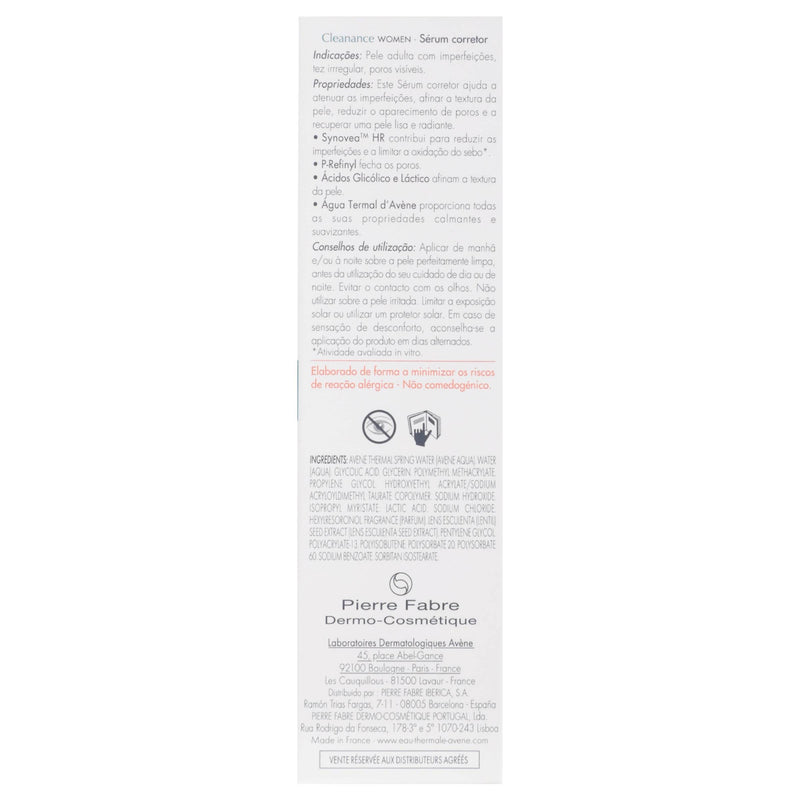 Avene Cleanance Women Serum Corrector Poros 30Ml - WeCare Pharma