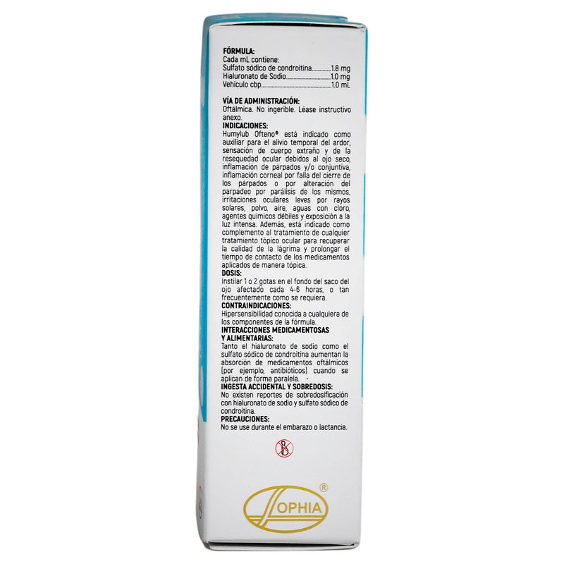Humylub Ofteno Pf Gotas 1.8Mg/1Mg/Ml 10Ml (Condroitina/Hialuronato) - WeCare Pharma