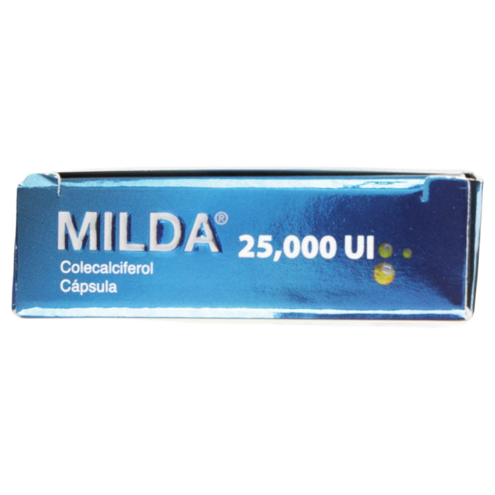 Milda 25000Unid Con 4 Capsulas (Colecalciferol) - WeCare Pharma