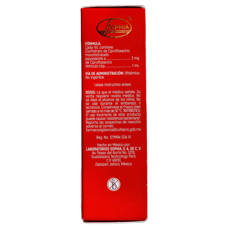 Sophixin Gotas 3Mg/Ml 5Ml (Ciprofloxacino) - WeCare Pharma