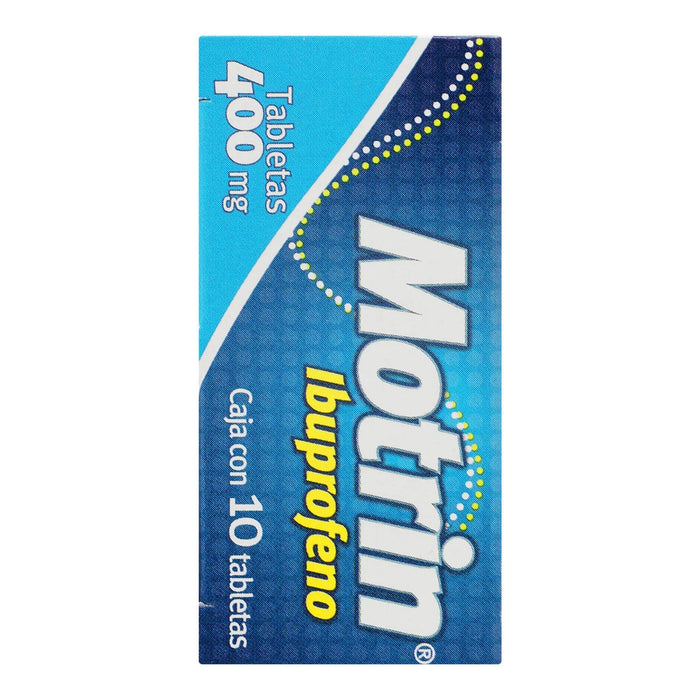 Motrin 400Mg Con 10 Tabletas (Ibuprofeno) - WeCare Pharma