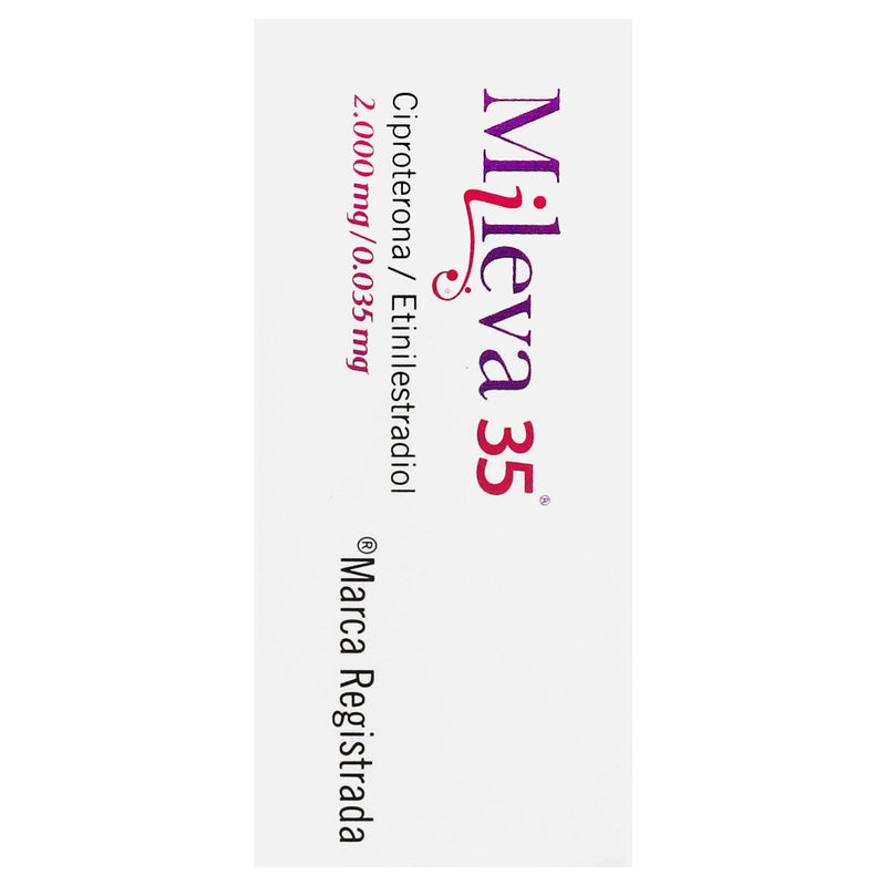 Mileva 35 2Mg/0.035Mg Con 21 Comprimidos (Ciproterona/Etinilestradiol) - WeCare Pharma