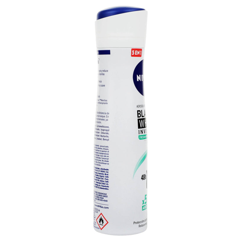 Desodorante Nivea Black Y White Invisible 48H Spray 150Ml - WeCare Pharma