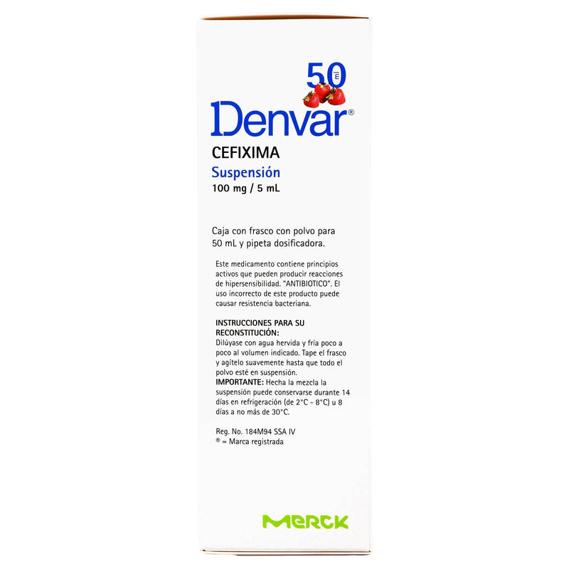 Denvar Suspensión 100Mg/5Ml 50Ml (Cefixima) - WeCare Pharma