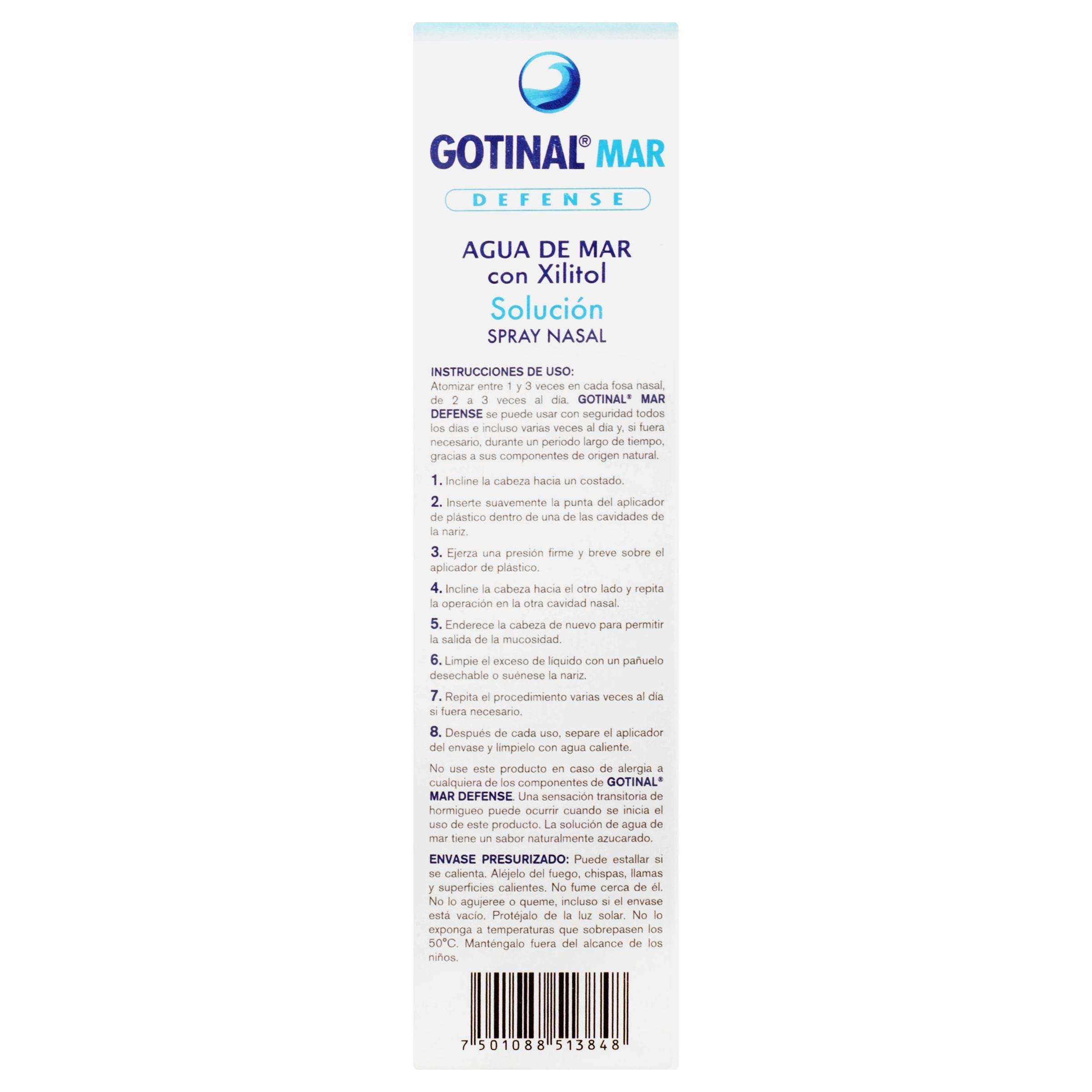 Gotinal Mar Defense Spray 50Ml (Agua De Mar/Xilitol) — WeCare Pharma