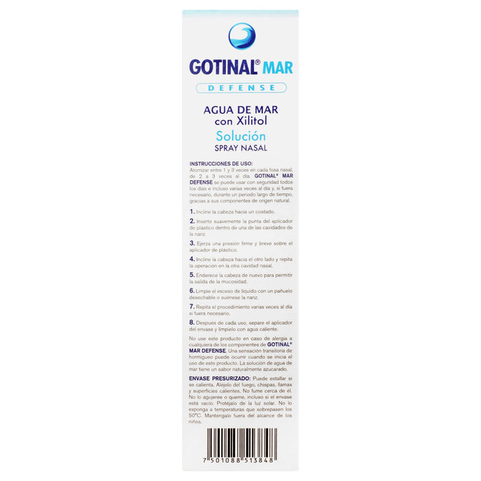 Gotinal Mar Defense Spray 50Ml (Agua De Mar/Xilitol) 6 - 7501088513848