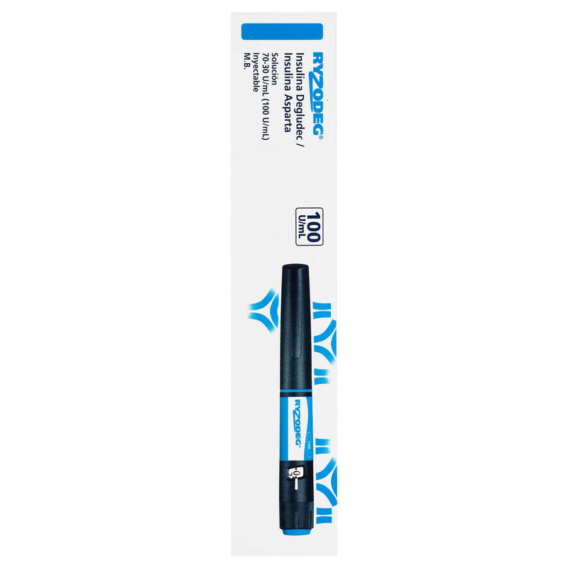 Ryzodeg (Insulina Degludec/Aspartica) Pluma 70Ui/30Ui 3 Ml Con 1 - WeCare Pharma