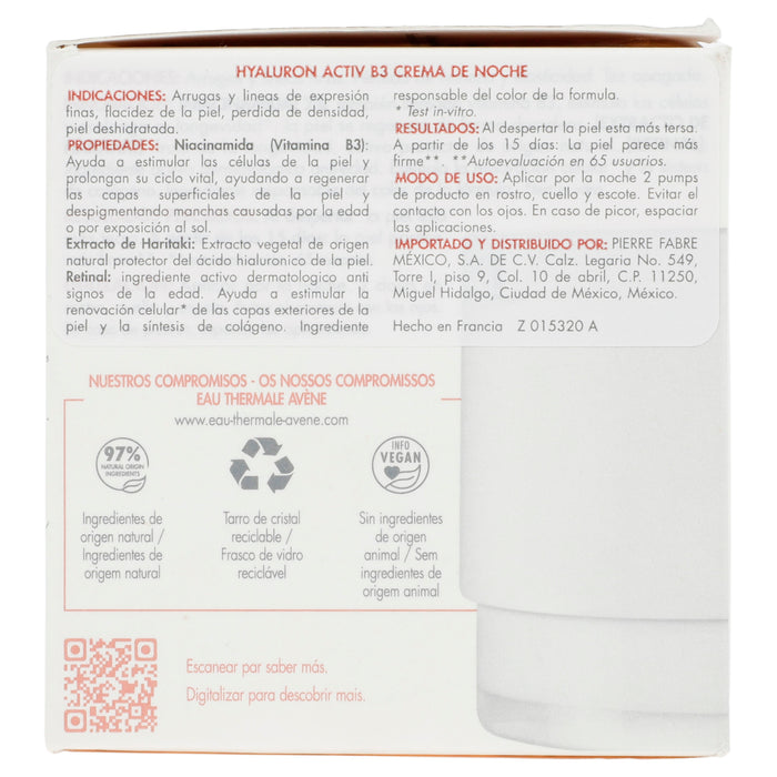 Avene Hyaluron Crema De Noche 40Ml 8 - 3282770153200