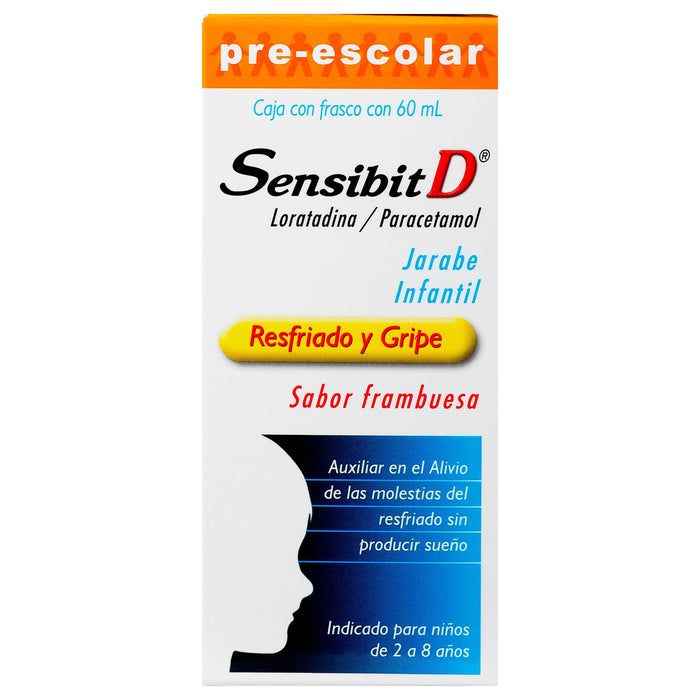 Sensibit D Jarabe Infantil 16.66Mg/3.2G 60Ml (Loratadina/Paracetamol) - WeCare Pharma